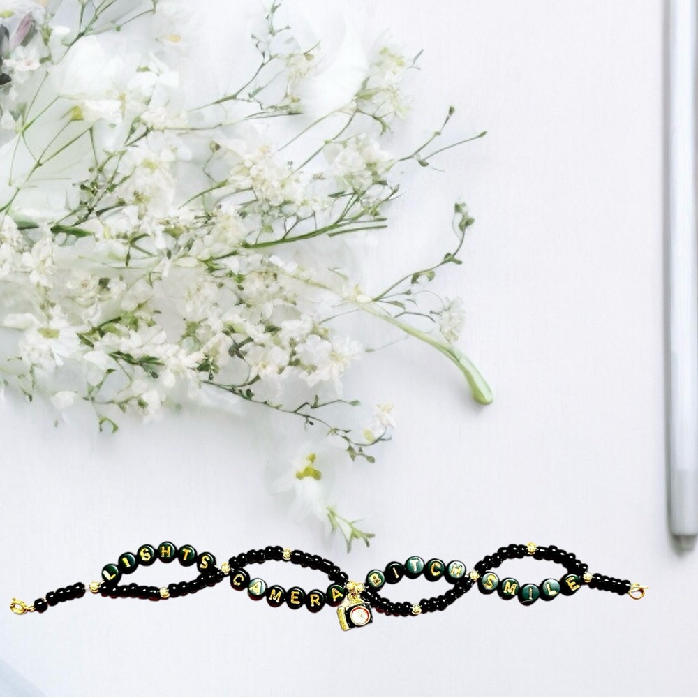 Taylor Swift Lights, Camera, B* Smile Bracelet